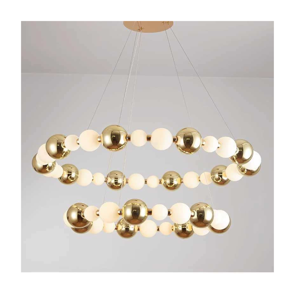 Molecule Bead Chandelier